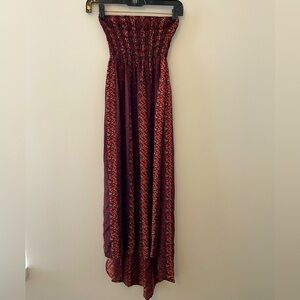 Boho Style Patterson J. Kincaid High Low Strapless Dress